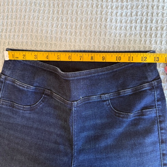 American Eagle Pull On Bootcut Jeans Womens Small Short Luxe Stretch Dark Wash - Picture 7 of 9